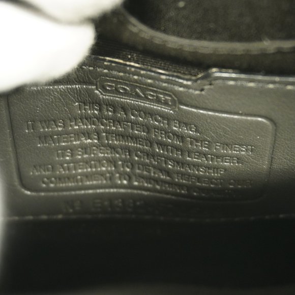 Auth Coach Signature Shoulder Bag F70589 Men,Women,Unisex PVC Shoulder Bag Bl... - Picture 5 of 11